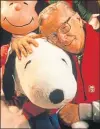  ??  ?? Schulz with Snoopy