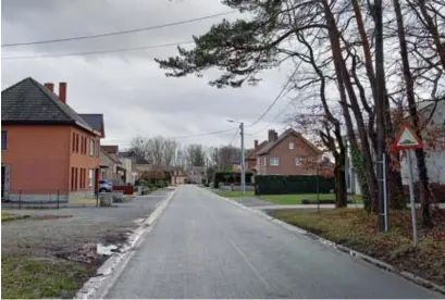  ?? FOTO JOHNNY GEURTS ?? Halverwege de Genkerbaan, waar de eerste huizen staan, zal de straat worden geknipt.