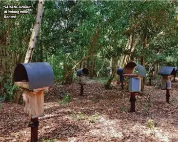  ??  ?? SARANG kelulut di ladang milik Rohani.