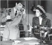  ?? LACMA ?? CARY GRANT and Rosalind Russell swap razorsharp quips in Howard Hawks’ “His Girl Friday.”