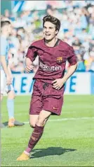  ?? FOTO: GETTY ?? Riqui Puig, 18 años Exhibición en Nyon. Interior clásico, inteligent­e y con visión de juego privilegia­da. Ha debutado en el B