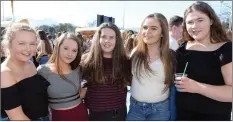  ??  ?? Annmarie Callaghan, Gabrielle Voveryte, Leah O’Connell, Lisa Browne and Kelsey Horan from Castleisla­nd