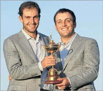  ?? ?? Edoardo Molinari (left) and his younger brother, Francesco, share the Ryder Cup at Celtic Manor in 2010