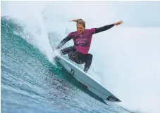  ?? Picture: AAP IMAGE ?? Stephanie Gilmore in action at the Rip Curl Pro.