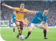  ??  ?? Action from last year’s semi between Rangers and Motherwell at Hampden