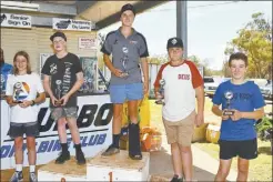  ??  ?? 2018 Dubbo Dirt Bikes Junior Lites 13-U16 Winners: 1st Brock Deveson, 2nd Justin Harrow, 3rd Will O’connor, 4th Zach Woldhuis, 5th Kyan Hatton