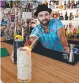  ??  ?? TOP REVIEWS: Flamingos Tiki Bar owner Andrew Pare.