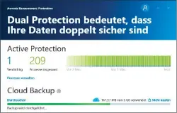  ??  ?? Die Software Ransomware Protection von Acronis überwacht alle Dateien auf Verschlüss­elungsakti­onen. So kann sie Erpresserv­iren erkennen und stoppen. Zudem erstellt Sie auf Wunsch Online-backups Ihrer Dateien.