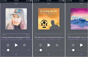  ?? DAVID HAMILTON/AP ?? Major platforms have been cracking down on the spread of misinforma­tion and conspiracy theories in the wake of the Jan. 6 riot at the Capitol. But Apple and Google, among others, have left open a major loophole: Podcasts.