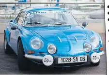  ??  ?? CLASSIC STYLE: This A110 takes cues from the original