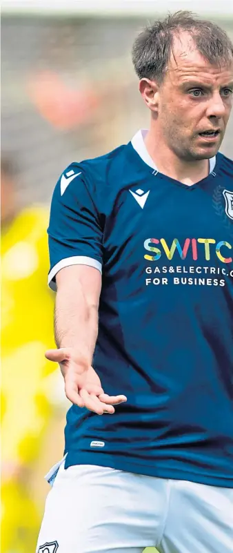  ?? Picture: SNS. ?? Dundee’s Paul McGowan won the League Cup with St Mirren in 2013 – and he wants to repeat that success with the Dark Blues.