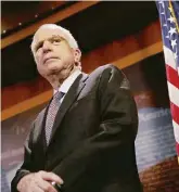  ?? Reuters ?? In Vietnam John McCain nel 1967 fu abbattuto dai vietcong che per propaganda gli offrirono la libertà. Lui rifiutò: fu liberato solo nel 1973