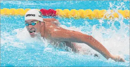  ?? Picture: GETTY IMAGES ?? MIXED FORTUNES: South Africa’s Chad le Clos bounces back in Perth after struggling on the opening day