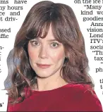  ??  ?? Anna Friel: ‘This is why we pay our taxes’