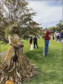  ?? Litchfield Historical Society / Contribute­d photo ?? The opening celebratio­n of Scarecrows in the Meadow will be held from 1-3 p.m. Saturday at Tapping Reeve Meadow, 82 South Street. All are invited to explore the assembly of more than 50 scarecrows, all created by local businesses, nonprofits and families, watch a scarecrow-making contest, enjoy fall activities and vote on their favorite scarecrows. The exhibit continues through the end of the month.