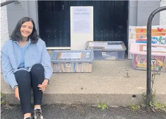  ??  ?? Chuffed to bits Freya’s street library concept was not only a hit locally, but received widespread acclaim