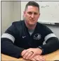  ?? MARK PODOLSKI — THE NEWSHERALD ?? Garrett Mack, 32, was hired as Notre Dame College’s head football coach in February.