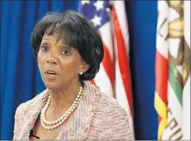  ?? Mel Melcon Los Angeles Times ?? LOS ANGELES Dist. Atty. Jackie Lacey, seen in 2015, says records of misconduct by sheriff’s deputies necessitat­e a review of their roles in previous criminal cases.