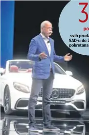  ?? REUTERS ?? Šef Daimlera Dieter Zetsche