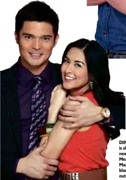  ??  ?? DINGDONG Dantes is skipping politics next year. Meanwhile, wife Marian Rivera gets blamed for backing out of a TV series.