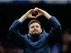  ?? (AP) ?? Giroud is pleased to be staying at Stamford Bridge