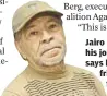  ??  ?? Jairo Buitrago, 80, lost his job as a super and says he has to ask friends and family
for money.