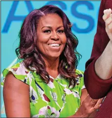  ??  ?? CATCHING UP: Michelle Obama, above, and Meghan Markle, right, will have plenty to talk about