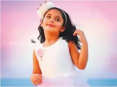  ??  ?? Zainah, a child celebrity in Kuwait, has 240,000 followers on Instagram.