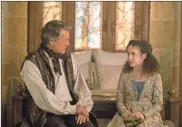  ?? Aidan Monaghan/paramount pictures and eone/Tns ?? Hugh Grant, left, as Forge and Chloe Coleman as Kira in “Dungeons & Dragons: Honor Among Thieves.”