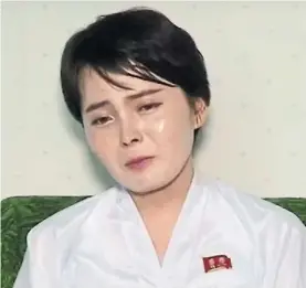  ?? AFP. ?? Video. En 27 minutos, la desertora explicó su regreso a Norcorea.