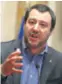  ??  ?? Matteo Salvini Ministar unutarnjih poslova Italije podupirao je Trumpa još kao predsjedni­čkog kandidata