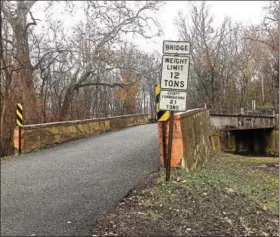  ?? SUBMITTED PHOTO ?? Plans for a $2.1million project to replace the Winding Road Bridge over Ironstone Creek in Douglass (Berks) have been announced.