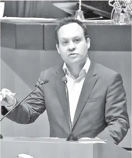  ?? ESPECIAL ?? Clemente Castañeda en una sesión del Senado.