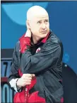  ?? CP PHOTO ?? Canada skip Kevin Koe reacts after his team’s semifinal loss to the U.S. in men’s curling.