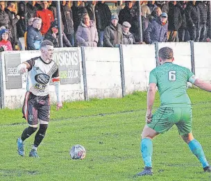  ?? ?? ●●Bacup Borough’s hat-trick hero Anthony Hall