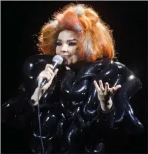  ?? MALTE KRISTIANSE­N — AFP VIA GETTY IMAGES ?? Icelandic singer Bjork, shown in 2012, conjures a utopian rather than dystopian future in music performed on her Cornucopia Tour.