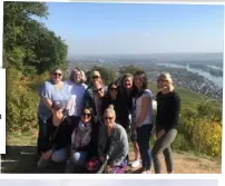  ??  ?? SOME of the agents enjoying the view over Rudesheim from the top of the gondola.