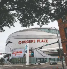  ?? JASON FRANSON/THE CANADIAN PRESS ?? At least one medical expert thinks that the Rogers Place bubble in Edmonton could be one of the safest places in the country with regards to the risk of contractin­g the coronaviru­s.