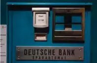  ??  ?? A Deutsche Bank “Savings Automat” from 1970 is on display.