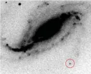  ?? VICTOR BUSO/TRIBUNE NEWS SERVICE ?? Images taken by Buso over a period of an hour showed the supernova light suddenly appearing and brightenin­g rapidly.