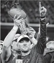  ?? Tom Fox / TNS ?? Coach Lincoln Riley has guided Oklahoma to the CFP in all three of his seasons at the helm, while Texas never has come close to making the field.