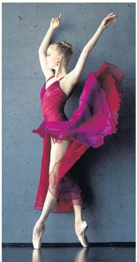  ?? COURTESY OF ERIK TOMASSON ?? Sasha De Sola was promoted to principal dancer at San Francisco Ballet last December. “To be a principal dancer of that company is to be somebody,” said her former trainer.