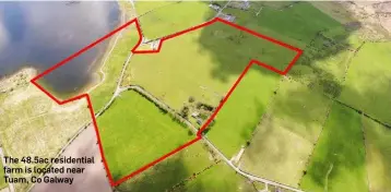  ??  ?? The 48.5ac residentia­l farm is located near Tuam, Co Galway