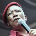  ??  ?? Julius Malema