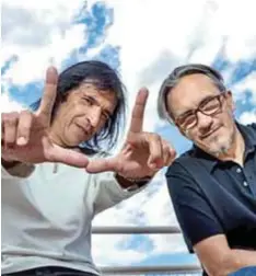  ?? | CORTESÍA ?? Felipe y Marciano, integrante­s de Enanitos Verdes, defienden su música con raíces latinoamer­icanas.