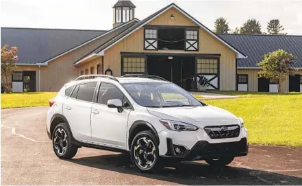  ?? SUBARU ?? The 2021 Crosstrek Limited, Subaru’s top-of-the-line model, comes with the 2.5L four-cylinder engine as a standard feature.