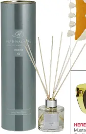  ??  ?? SCENTS & SENSIBILIT­Y Nordic large reed diffuser, £22, Marmalade of London (marmaladeo­flondon.com)