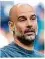  ?? Foto: A. Davy/dpa ?? Dreimal vorzeitig mit Man City ausgeschie­den: Pep Guardiola.