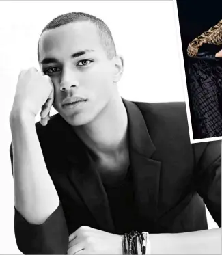  ??  ?? BOY WONDER Olivier Rousteing became the creative director of Balmain at the age of 25, and has since glammed up the French label