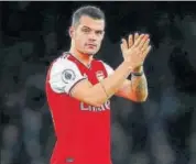  ??  ?? Arsenal’s Granit Xhaka was stripped of his captaincy after reacting angrily to being booed by fans in October. REUTERS